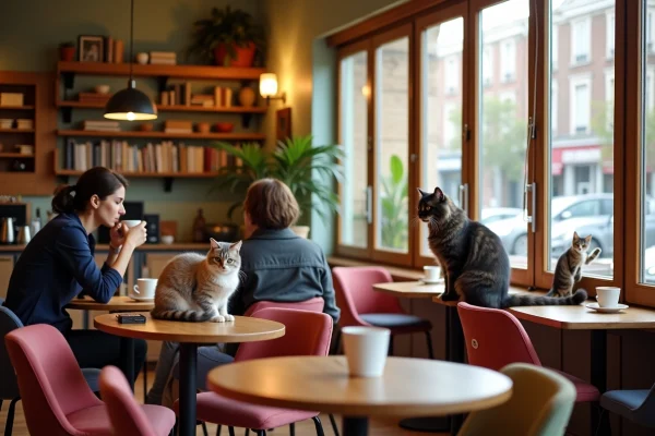 Découvrir le bar à chats de Lyon : une expérience féline unique